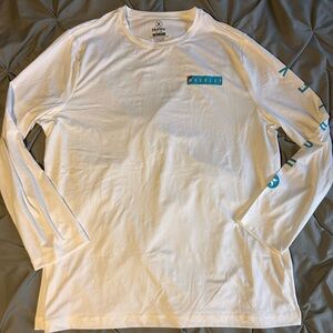 Hurley Shirt Adult Extra Large White Performance Long Sleeve Surfer Beach Mens